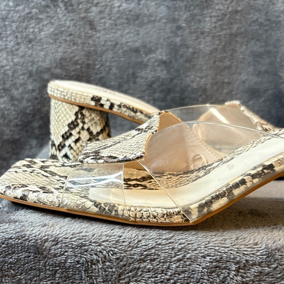 Zara Women's Snakeskin Mules - Black and Cream - Picture 6 of 10